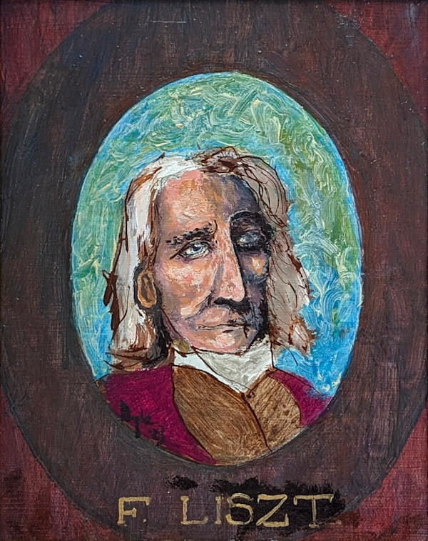Portrait of F. Liszt by Douglas Black