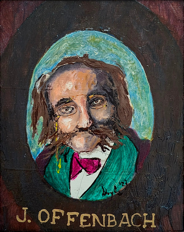 Portrait of J.  Offenbach by Douglas Black