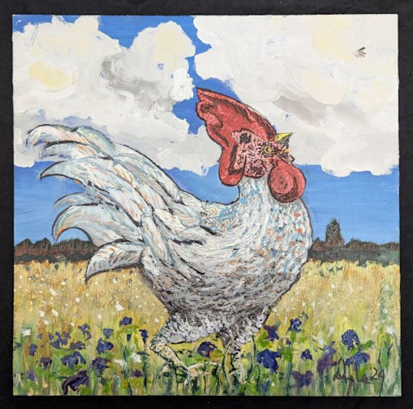 Right Cloudy Chicken One Mosquito by Douglas Black