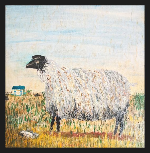Scottish Ewe Mourns by Douglas Black