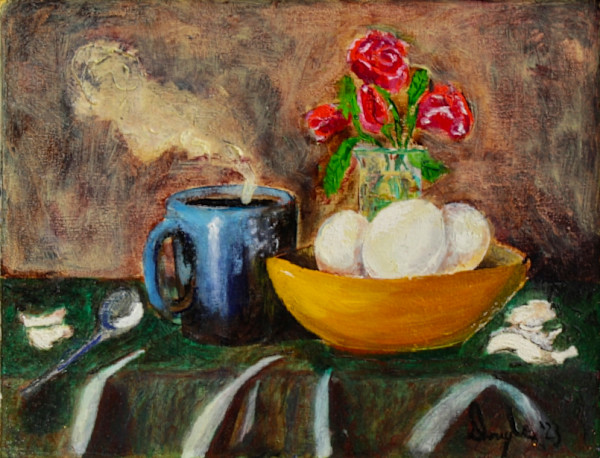Coffee And Eggs Still Life by Douglas Black