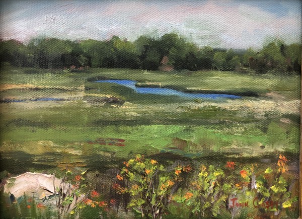 Marsh Awakening (plein air) by John Casey