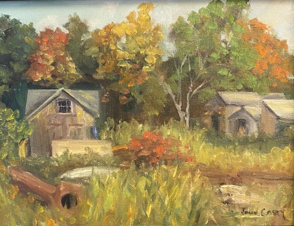 Boatyard in Autumn by John Casey
