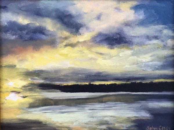 Sunrise on the Lake by John Casey