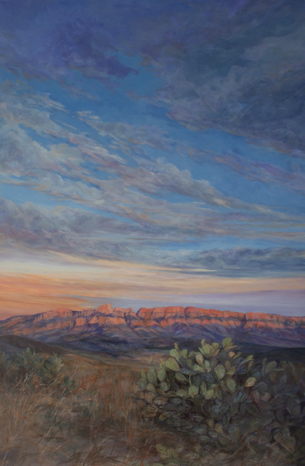 Sierra del Carmen in the Arms of the Setting Sun by Lindy Cook Severns