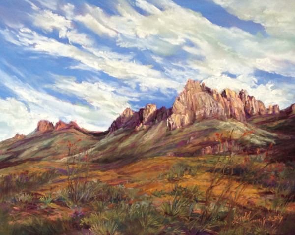 Chisos Awash in Gold by Lindy Cook Severns