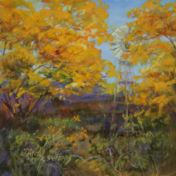 Cottonwoods In Big Bend by Lindy Cook Severns