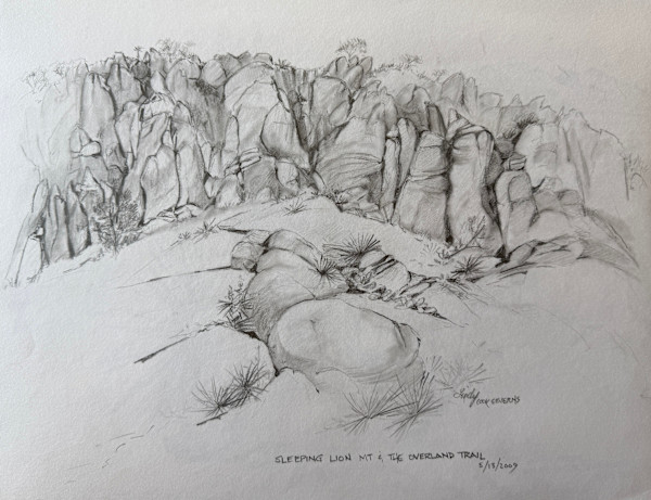 Sleeping Lion at the Overland Trail by Lindy Cook Severns, Image 1.