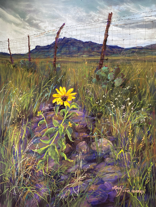 Old Blue, Ranch Country Morning by Lindy Cook Severns, Image 1.