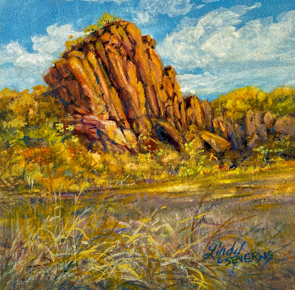Where Autumn Sets the Stone Ablaze by Lindy Cook Severns