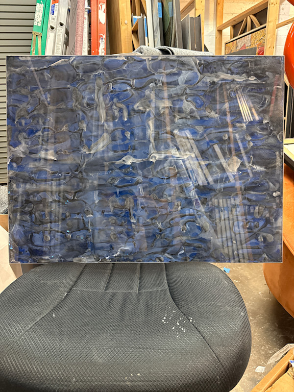 Untitled blue shells by Christopher Martin