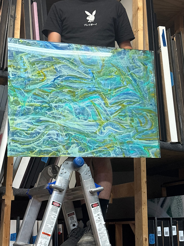 Untitled blue sea by Christopher Martin