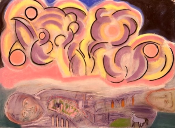 Blue Horse in the Meadow by Daniel Tucker, Image 1.