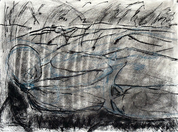 Girl Asleep in a Field by Daniel Tucker