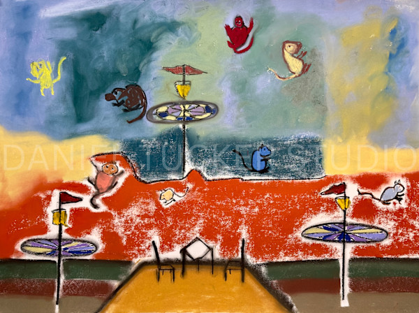 Table for Two with Twirling Squirrels by Daniel Tucker, Image 1.