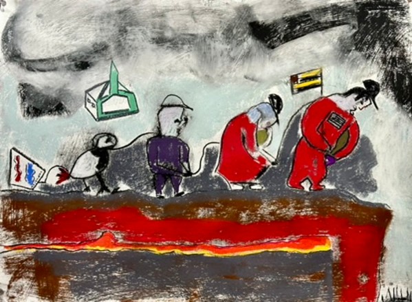 The Blonde Leading the Blind by Daniel Tucker