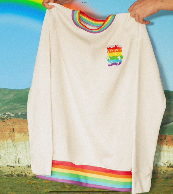 Crewneck GumDrop Pride by Joe Gomez