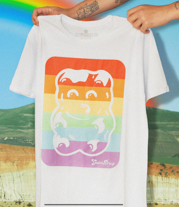T-Shirt GumDrop Pride by Joe Gomez