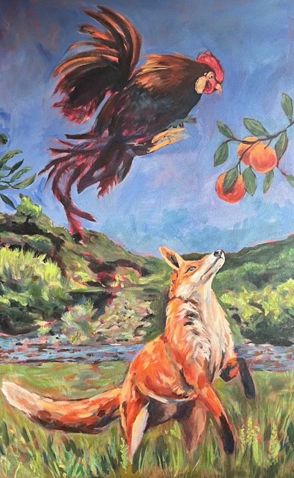 The Cockerel and the Fox by Emma Santos