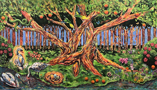 Primavera after Botticelli by Emma Santos