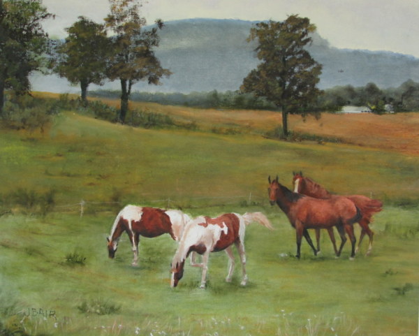 Four Horses: Hillsdale Road by Judith Bair