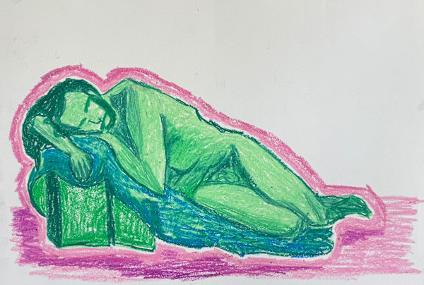 Marcus in Green and Pink by Olivia Sanchez