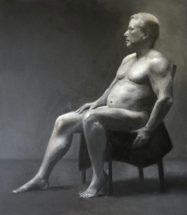 Michael sitting by Linda M. Niemeyer, Image 1.