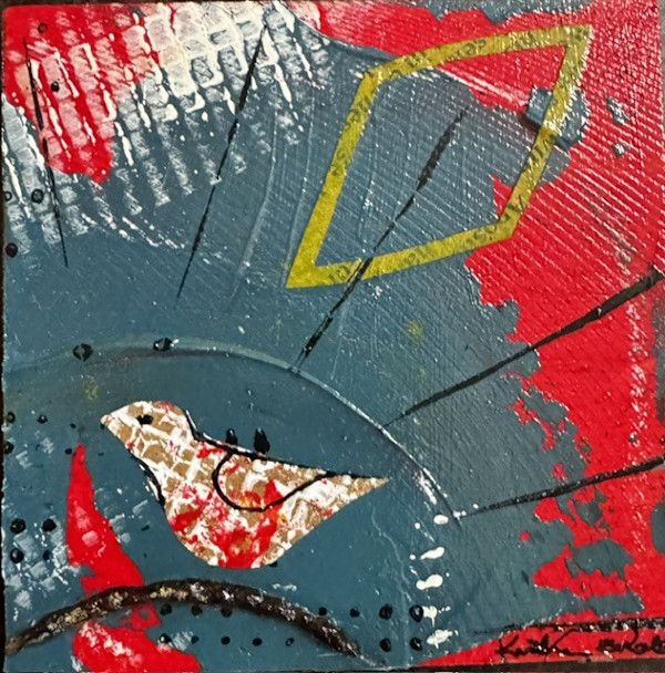 Red Lil Birdies 3x3 by Kimmy Donald, Image 1.