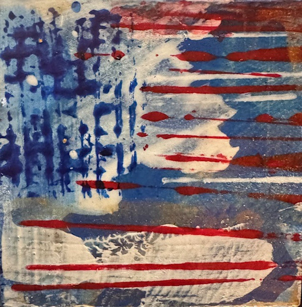 Americana 1776  2x2 by Kimmy Donald