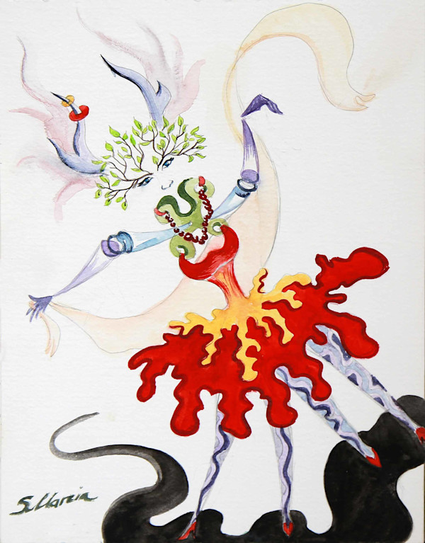 Salsa Dancer by Masha Schwartz Art