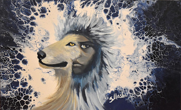 Wolf Entrepreneur by Masha Schwartz Art