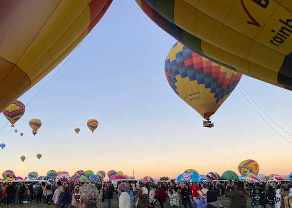 Balloon Fiesta 2025, Monday Morning Ascension PhotoPrint by Marie Louise Bosin, MA, Image 1.