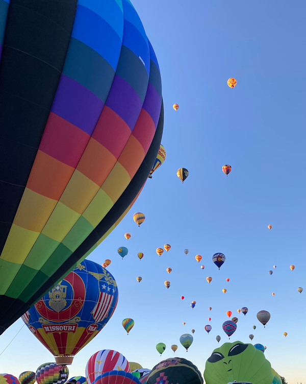 Balloon Fiesta 2025 above the ground by Marie Louise Bosin, MA