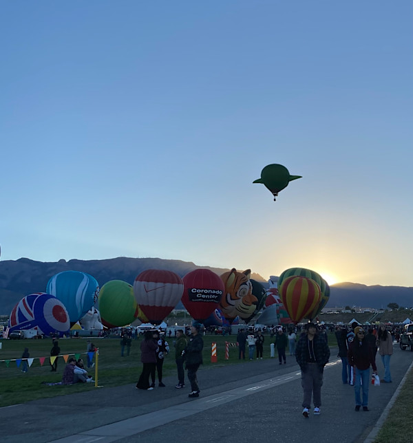 Balloon Fiesta 2025-UFO Sunrise by Marie Louise Bosin, MA