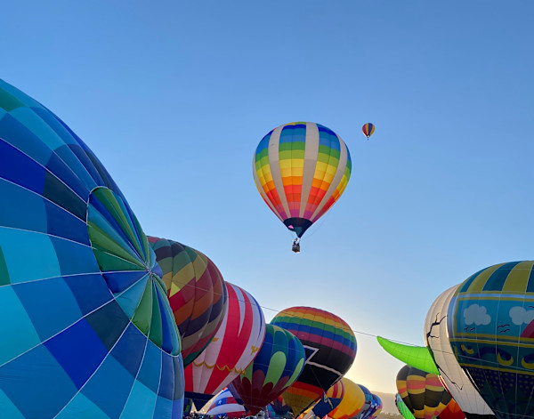 Balloon Fiesta 2025 from the ground by Marie Louise Bosin, MA