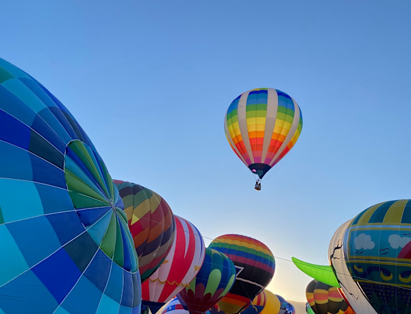 Balloon Fiesta 2025-One Takes Off by Marie Louise Bosin, MA
