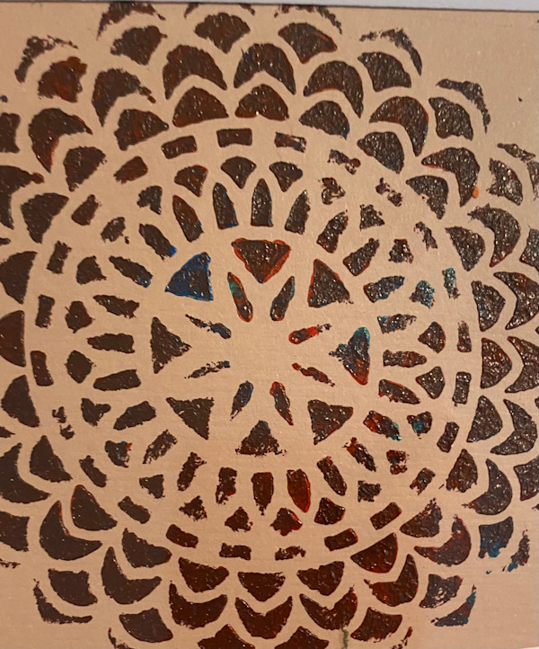 Mandala - Red Brown by Marie Louise Bosin, MA