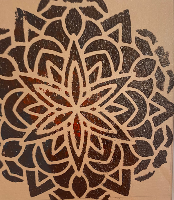 Mandala - Dark Red by Marie Louise Bosin, MA