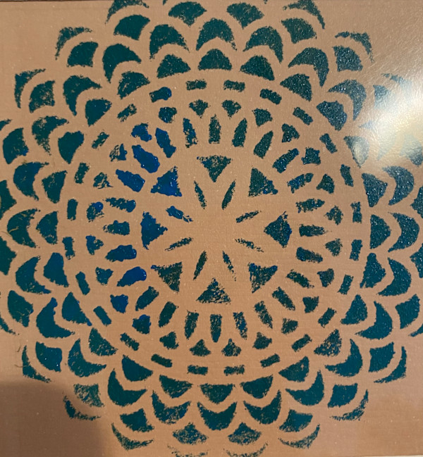 Mandala-Green Blue by Marie Louise Bosin, MA