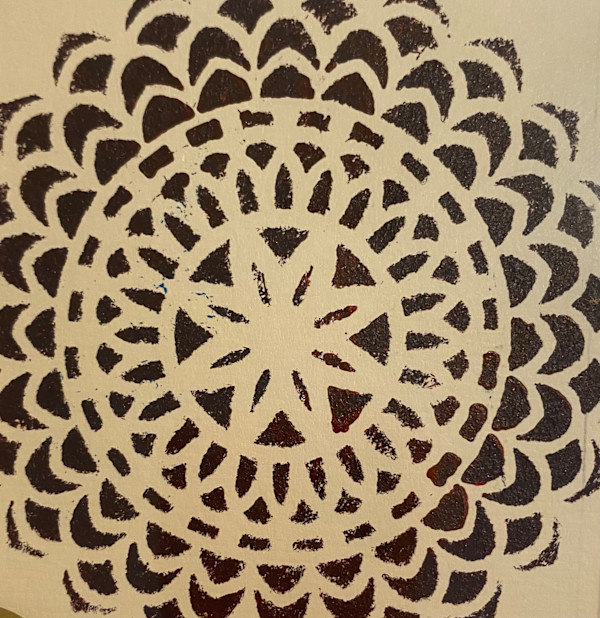 Mandala-Reddish Brown by Marie Louise Bosin, MA