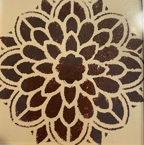 Mandala-Dark Brown by Marie Louise Bosin, MA