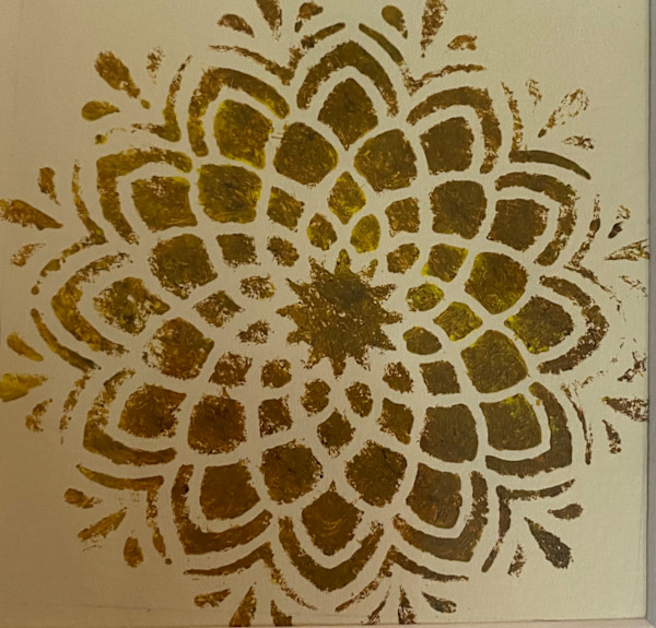 Mandala-Red Gold by Marie Louise Bosin, MA