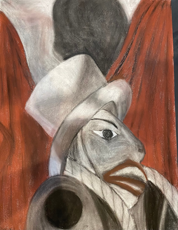 Original Chalk Drawing - Supreme Court Justice by Marie Louise Bosin