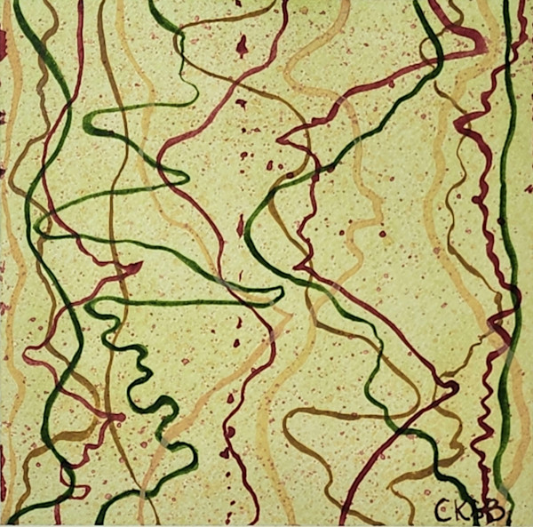 Red and Green line by Carla Sloan-Brown