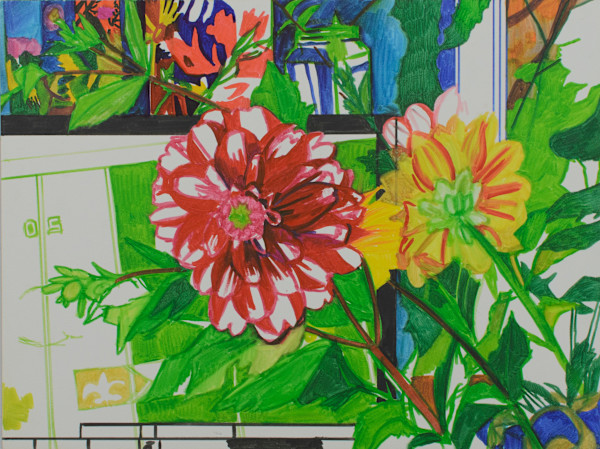 Game Time Dahlias, September 16, 2019 by Colleen McCubbin Stepanic, Image 1.