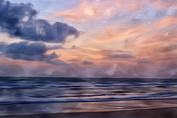Purple sunrise - Topsail Island #8 by Daniel Butler