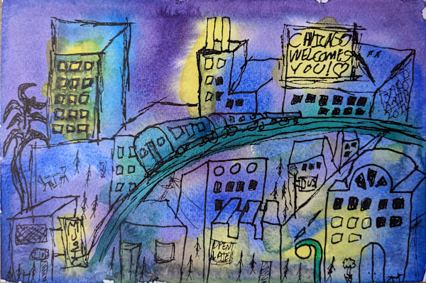 Chicago Welcomes You by Bad Art Global
