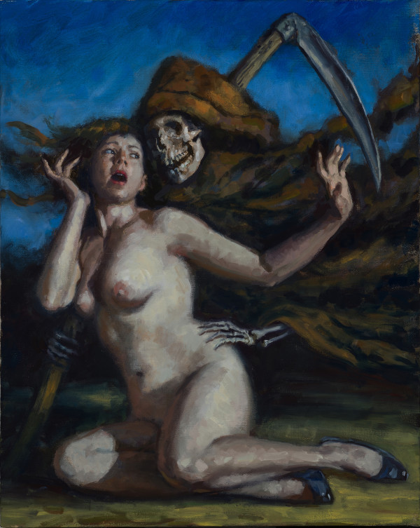 Woman And Death by Dave Lebow