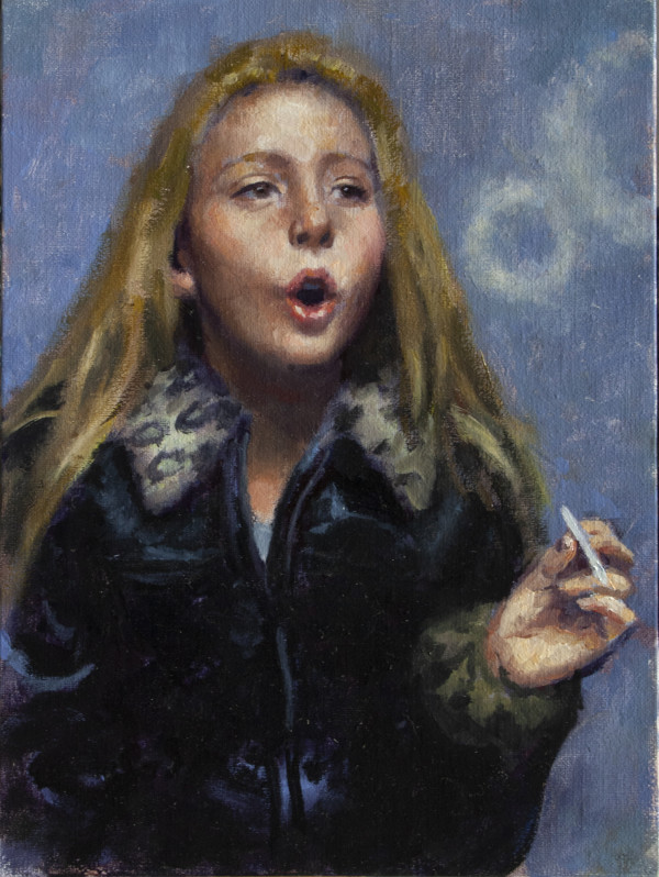 Kid Smoking by Dave Lebow