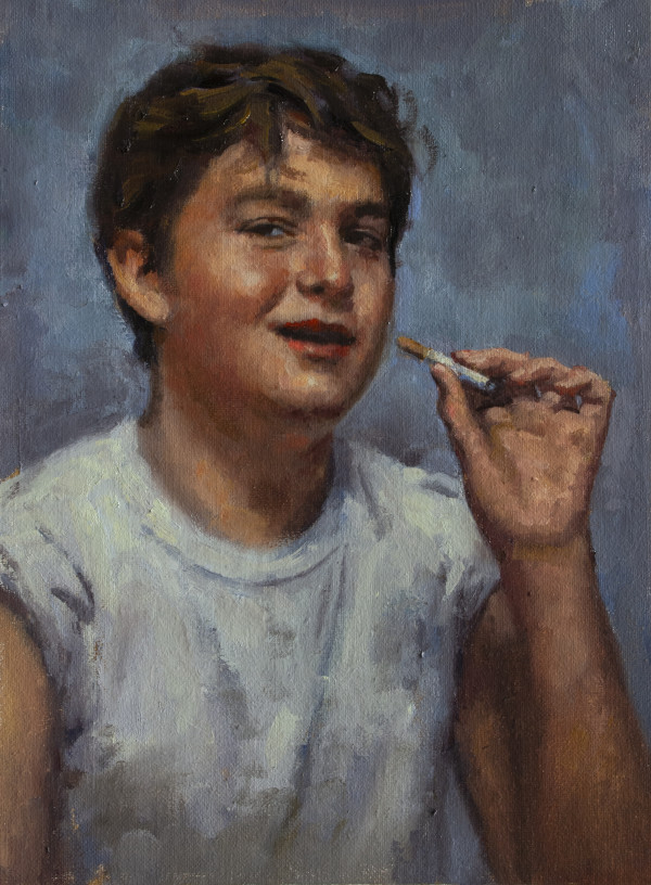 Kid Smoking  04 by Dave Lebow
